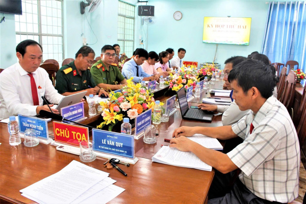 HĐND xã Vân Hòa tổ chức Kỳ họp thứ Hai-Kỳ họp chuyên đề