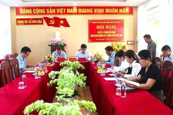 Thường trực HĐND xã Vân Hòa sơ kết 9 tháng đầu năm 2026