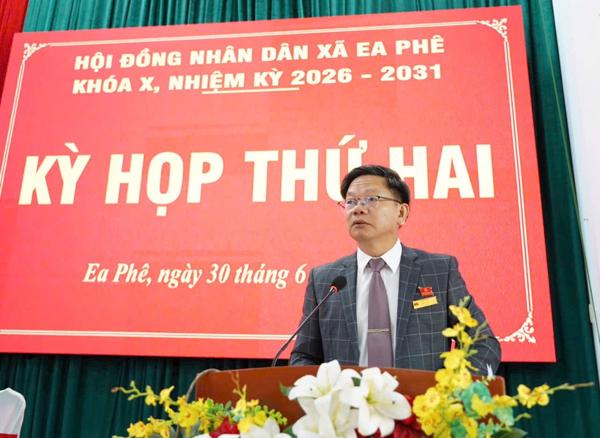 HĐND xã Ea Phê tổ chức Kỳ họp thường lệ giữa năm 2026