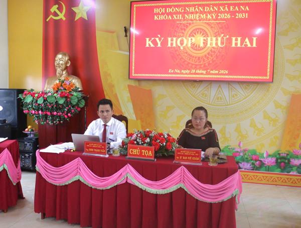 Hội đồng nhân dân xã Ea Na, khóa XII, nhiệm kỳ 2026-2031 tổ chức kỳ họp thứ Hai