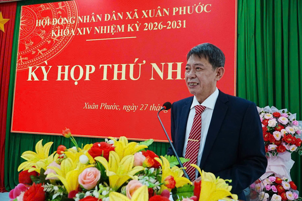 HĐND xã Xuân Phước tổ chức Kỳ họp thứ nhất, nhiệm kỳ 2026 - 2031