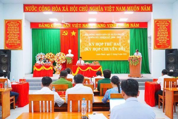 HĐND xã Xuân Phước tổ chức thành công kỳ họp chuyên đề