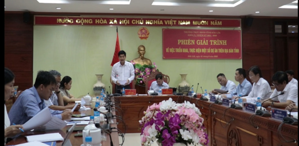 Hoạt động giải trình tại phiên họp của Thường trực Hội đồng nhân dân tỉnh Đắk Lắk khóa X, nhiệm kỳ 2021 - 2026