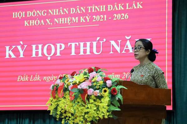 Bế mạc kỳ họp thường lệ thứ Năm, Hội đồng nhân dân tỉnh Đắk Lắk  khóa X, nhiệm kỳ 2021 - 2026