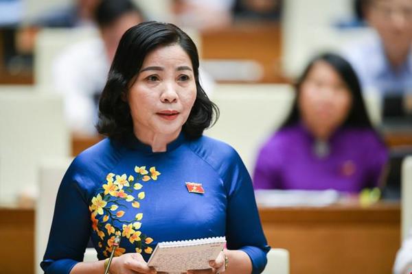 Đại biểu Quốc hội tỉnh Đắk Lắk phát biểu tại Phiên chất vấn sáng ngày 04 tháng 11 năm 2022