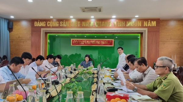 Đoàn Giám sát của Ban Pháp chế, Hội đồng nhân dân tỉnh giám sát tình hình chấp hành pháp luật về xử phạt vi phạm hành chính giai đoạn 2020 - 2022 tại Sở Nông nghiệp và Phát triển nông thôn.