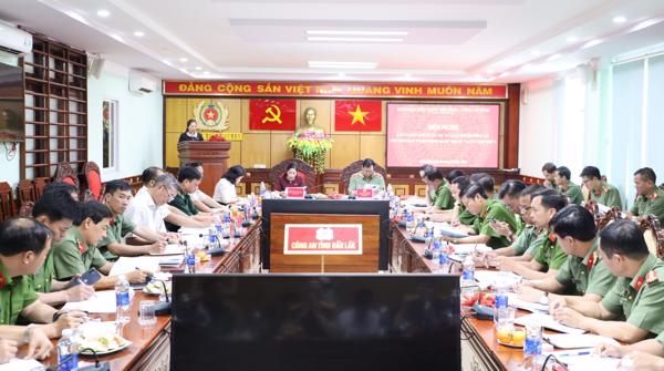 Đoàn đại biểu Quốc hội tỉnh tổ chức Hội nghị lấy ý kiến góp ý các dự án Luật do Bộ Công an chủ trì soạn thảo trình tại Kỳ họp thứ 5 - Quốc hội XV