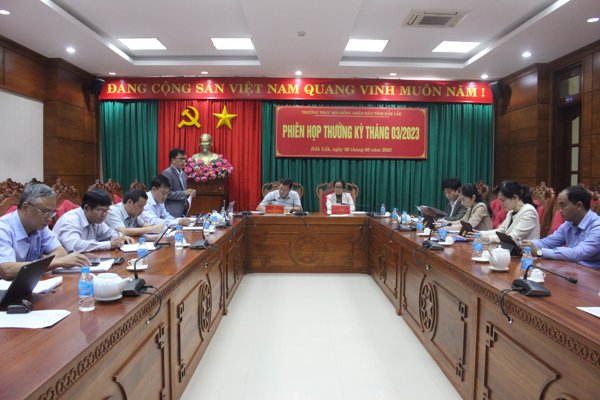 Thường trực Hội đồng nhân dân tỉnh Đăk Lắk tổ chức phiên họp thường kỳ tháng 02 năm 2023