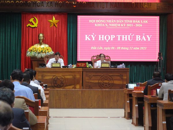 Khai mạc kỳ họp thứ Bảy, Hội đồng nhân dân tỉnh Đắk Lắk khóa X, nhiệm kỳ 2021-2026