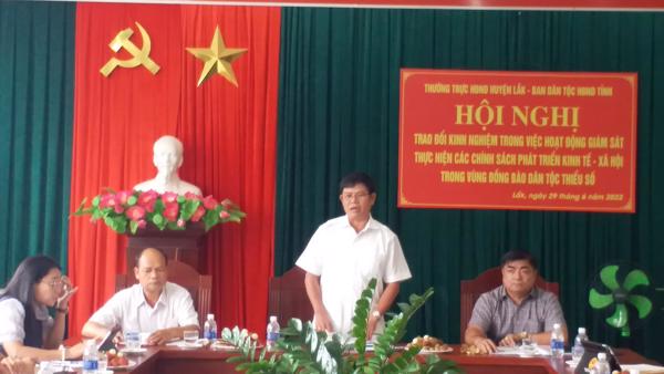 Ban Dân tộc của Hội đồng nhân dân tỉnh Đắk Lắk khóa X, trao đổi kinh nghiệm trong hoạt động giám sát tại huyện Lắk