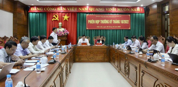 Thường trực Hội đồng nhân dân tỉnh Đắk Lắk khóa X, nhiệm kỳ 2021 - 2026 tổ chức Phiên họp Thường kỳ tháng 10 năm 2022