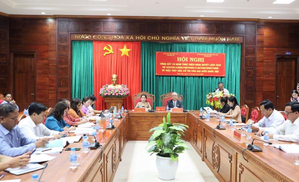 Hội nghị tổng kết 10 năm thực hiện Nghị quyết liên tịch số 25/2012/NQLT/UBTVQH13-ĐCTUBTWMTTQVN về việc tiếp xúc cử tri của đại biểu Quốc hội