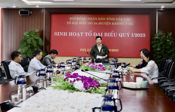 Tổ đại biểu số 14 Hội đồng nhân dân tỉnh triển khai nhiệm vụ năm 2023