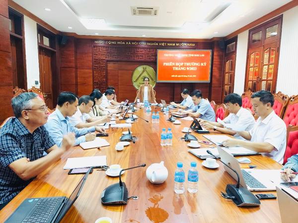 Thường trực Hội đồng nhân dân tỉnh Đắk Lắk họp Phiên thường kỳ tháng 9 năm 2023