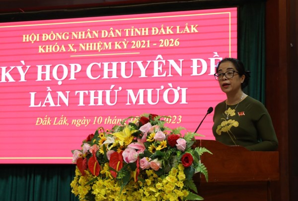 Hội đồng nhân dân tỉnh Đắk Lắk, nhiệm kỳ 2021 - 2026 tổ chức kỳ họp Chuyên đề lần thứ Mười