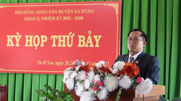 Kỳ họp HĐND huyện Ea H’leo lần thứ 7, nhiệm kỳ 2021 – 2026 