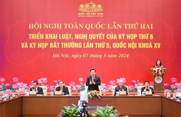 Hội nghị toàn quốc triển khai luật, nghị quyết của Kỳ họp thứ 6 và Kỳ họp bất thường lần thứ 5, Quốc hội khóa XV