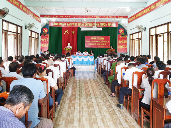 Đoàn Đại biểu Quốc hội tỉnh Đắk Lắk tổ chức tiếp xúc cử tri sau Kỳ họp thứ Năm, Quốc hội khóa XV tại xã Cư Pui, huyện Krông Bông