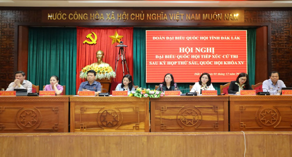Đoàn đại biểu Quốc hội tỉnh Đắk Lắk: Tham gia tích cực các hoạt động của Quốc hội, đóng góp nhiều ý kiến có chất lượng vào hoạt động lập pháp, giám sát và quyết định các vấn đề quan trọng của đất nước