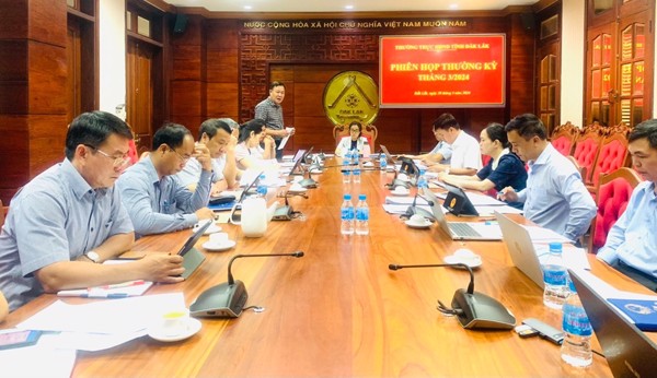 Thường trực Hội đồng nhân dân tỉnh Đắk Lắk họp Phiên thường kỳ tháng 3 năm 2024